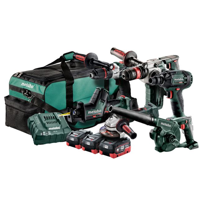 Metabo 18V 5.5Ah 6 Piece Cordless Brushless Combo Kit AU68600250
