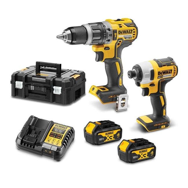 DeWALT 18V Brushless 2 Piece 4.0Ah Combo Kit DCZ207M2T-XE
