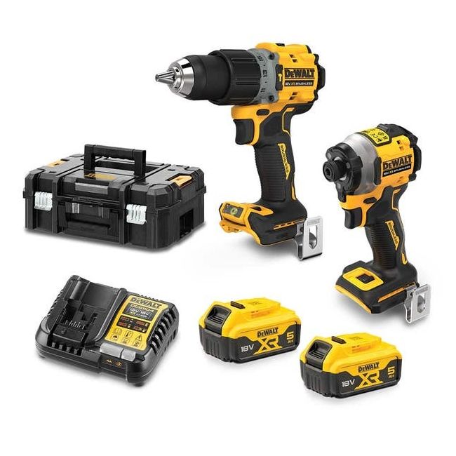 DeWALT 18V Brushless 2 Piece 5.0Ah Combo Kit DCZ2050P2T-XE