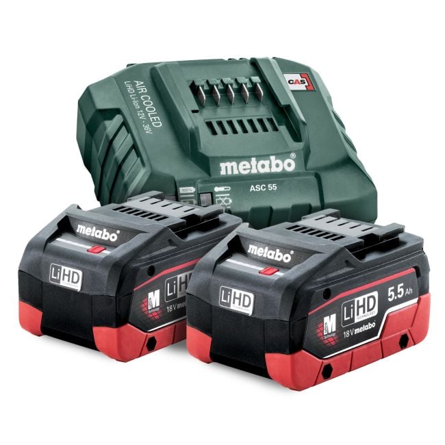 Metabo 12-36V 5.5Ah ASC 145 Fast Charger Starter Kit 5.5 LIHD 145 KIT AU62738105
