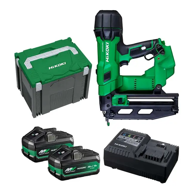 HIKOKI 18V 2.5/5.0Ah 16GA 65mm Finisher Nailer Kit NT1865DSA(HXZ)