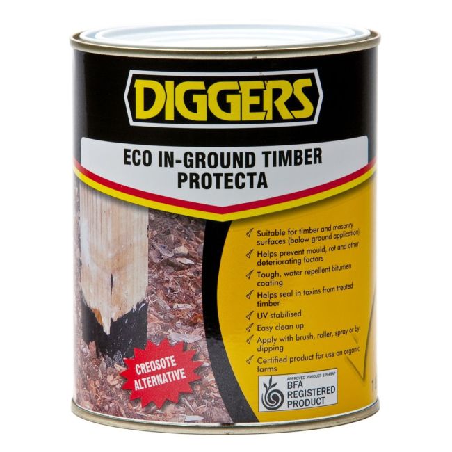 Diggers Eco In-Ground Timber Protecta 1L Flexible UV Coating ECOIGTP0106