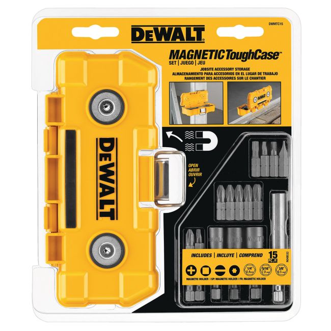 DeWALT 15PC Magnetic Impact Screwdriving Bit Set DWMTC15