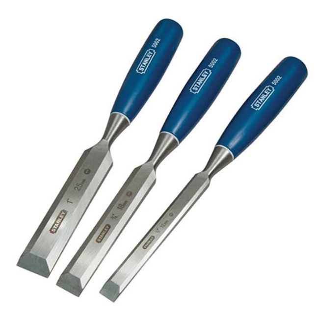 Stanley Chisel Set 3 Piece Solid Plastic Handles 0-16-128