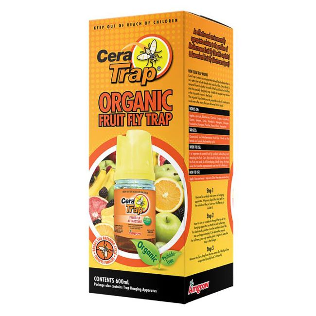 Cera Trap Organic Fruit Fly Trap 600ml Pesticide Free AMGROW AM-70055