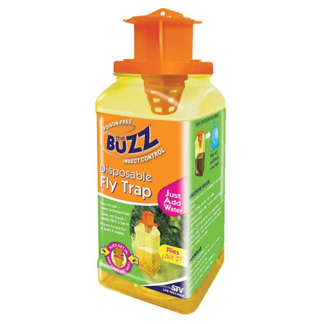 Buzz 73022 Disposable Fly Trap Poison Free Just Add Water 73022