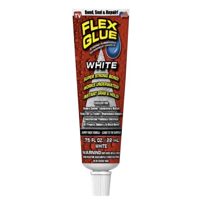 FLEX GLUE GFSWHTMINI Mini Tube 22ml WHITE Waterproof Adhesive GFSWHTMINI