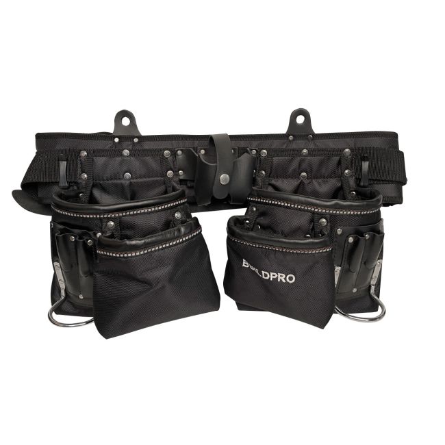 BuildPro Tool Belt Apron 4 Pocket Nylon/Leather LNTA4PBS