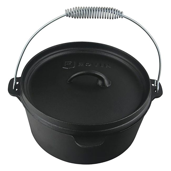 Rovin Camping Oven Cast Iron 3.8 Litres Camp Dutch RCC258