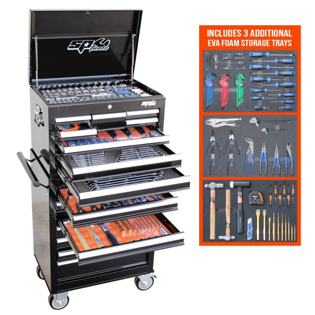 SP Tools 370Pc Metric/Sae Custom Series Tool Kit SP50110X