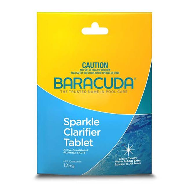 Baracuda Sparkle Clarifier Tablet 125g Clears Cloudy Water WC000189