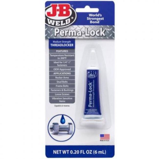 JB Weld Perma-Lock Mid Strength 6ml Blue 24206
