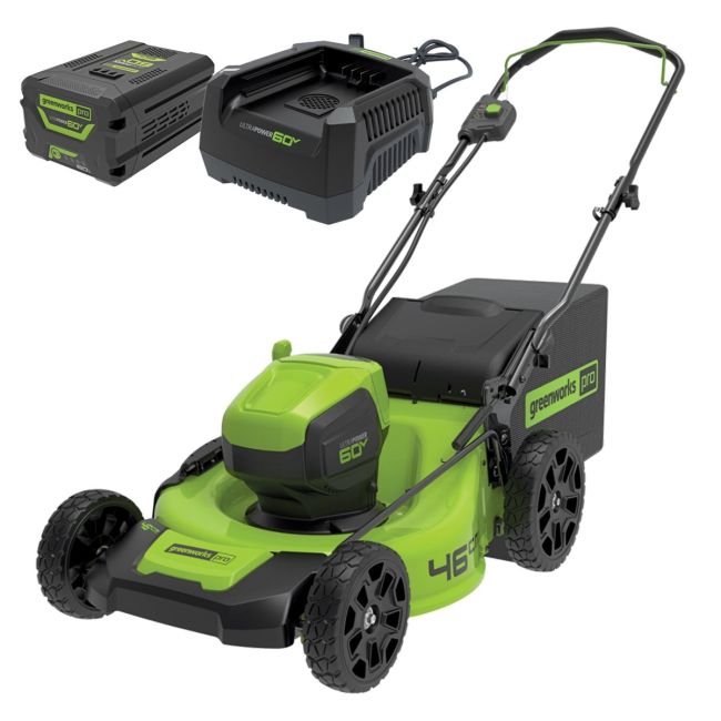 Greenworks 60V 6.0Ah 460MM Push Lawn Mower Kit 2514507AU-Kit-6
