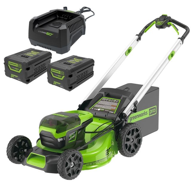Greenworks 60V 2 x 6.0Ah 510MM Self Propelled Lawn Mower Kit 2515207AU-Kit-2x6