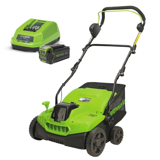 Greenworks 40V 4.0Ah Scarifier/Dethatcher Kit 2518007AU