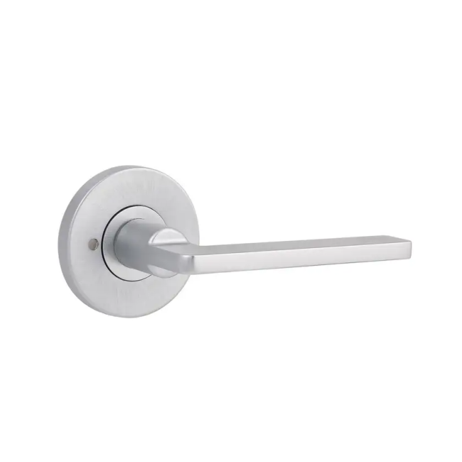 Lane Murano Privacy Leverset Round Brushed Satin Chrome L960565