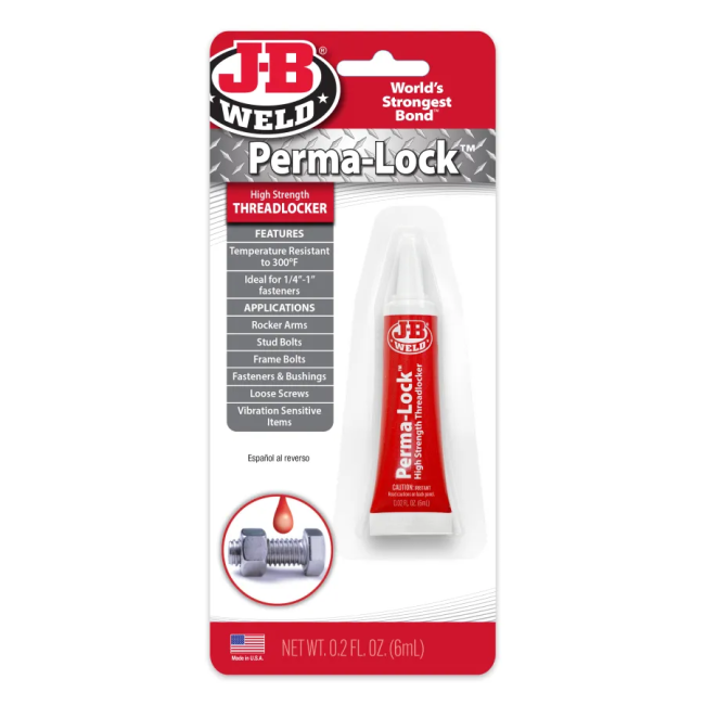 JB Weld Perma-Lock Threadlocker Red 6ML 27106