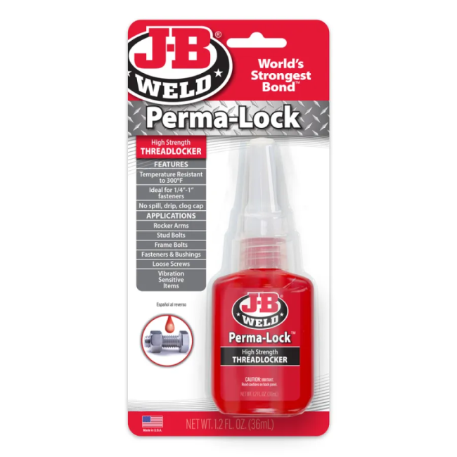 JB Weld Perma Lock Threadlocker Red 36ml 27136