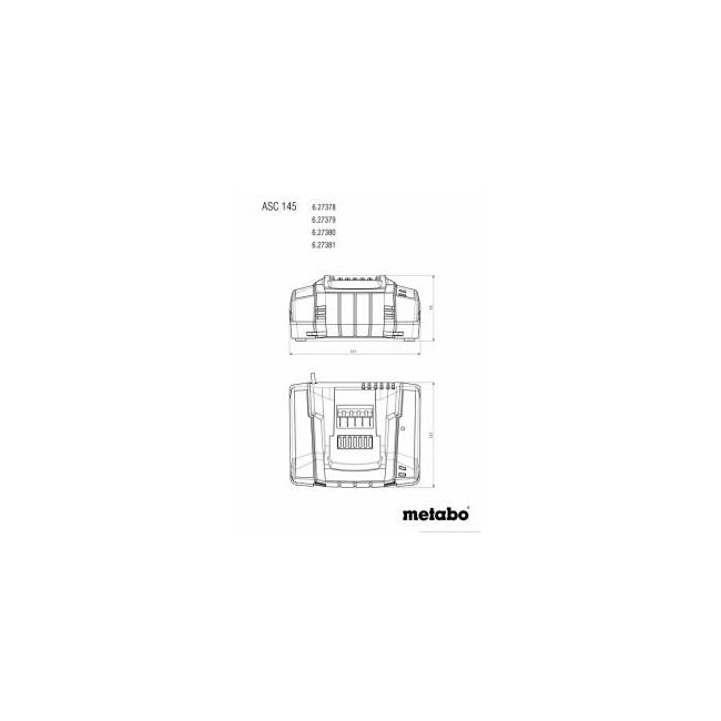Metabo 12-36 V 145 Air Cooled Quick Charger ASC 145 627381000