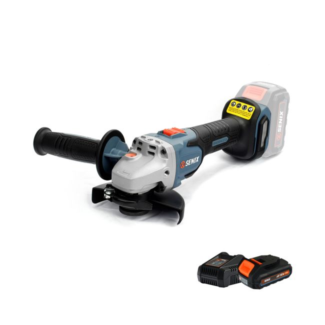 Senix X2 18V 125mm Angle Grinder Kit PAX2125-M2-EU