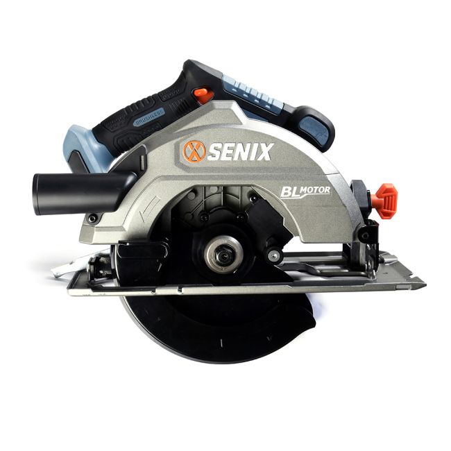Senix X2 18V Brushless 184mm Circular Saw with Dust Extraction Guard Skin PSCX2-M3-EU-0