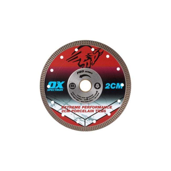 OX Pro 2CM Porcelain Cutting Blade - 180/25.4/22.23mm OX-2CM-180/25.4/22