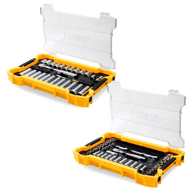 DeWALT 85PC 3/8" and 1/2" SAE/Metric Mechanical Tool Set DWMT45403-1