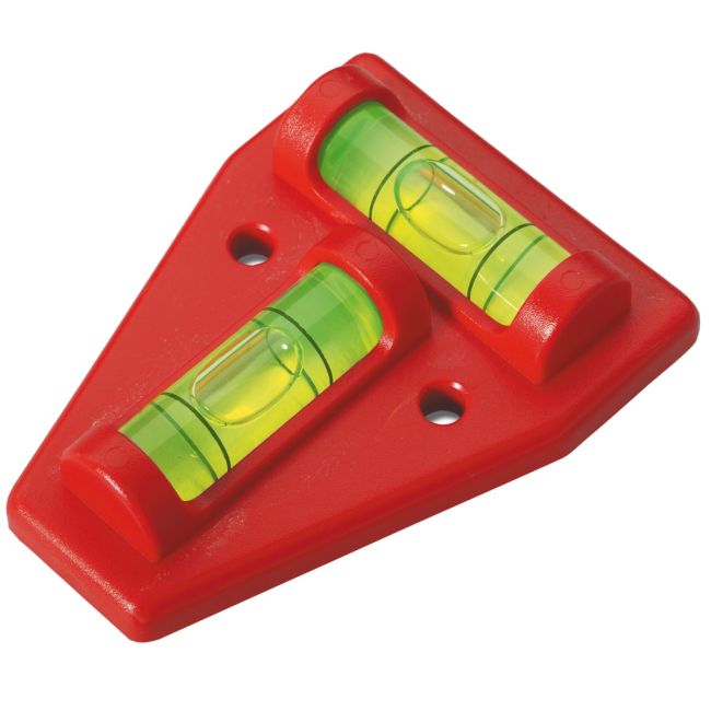Stabila 2 Vial Cross Shaped Spirit Level 2D 