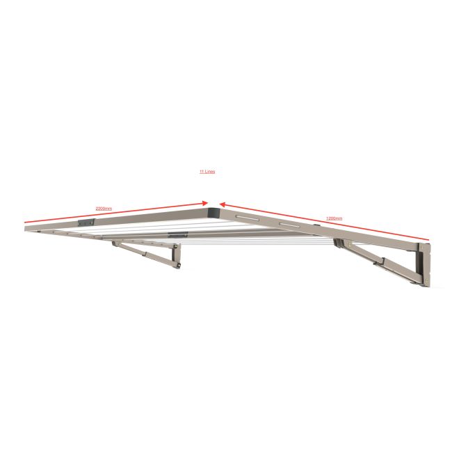 Hills Clothesline Folding Everyday Double 23m Line Space 100532