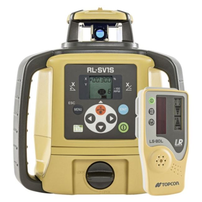Topcon 313990736 Rotating Laser Single Grade Rechargeable STANDARD Inc LS-80X Receiver RL-SV1S 313990736