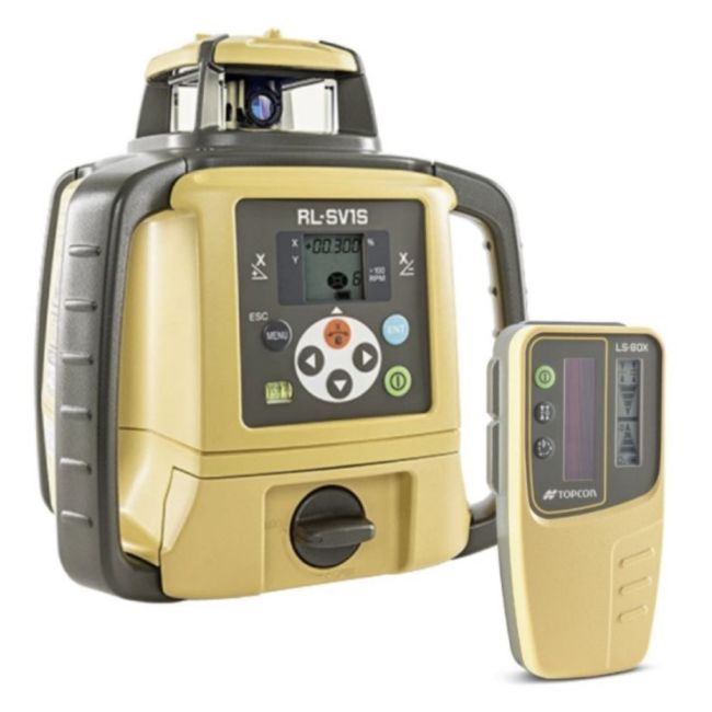 Topcon 313990746 Rotating Laser Single Grade Dry Battery STANDARD LS-80X Receiver RL-SV1S 313990746
