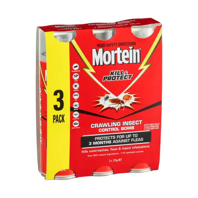 Mortein Kill & Protect DIY Insect Control Bomb 3 x 125g 3202785