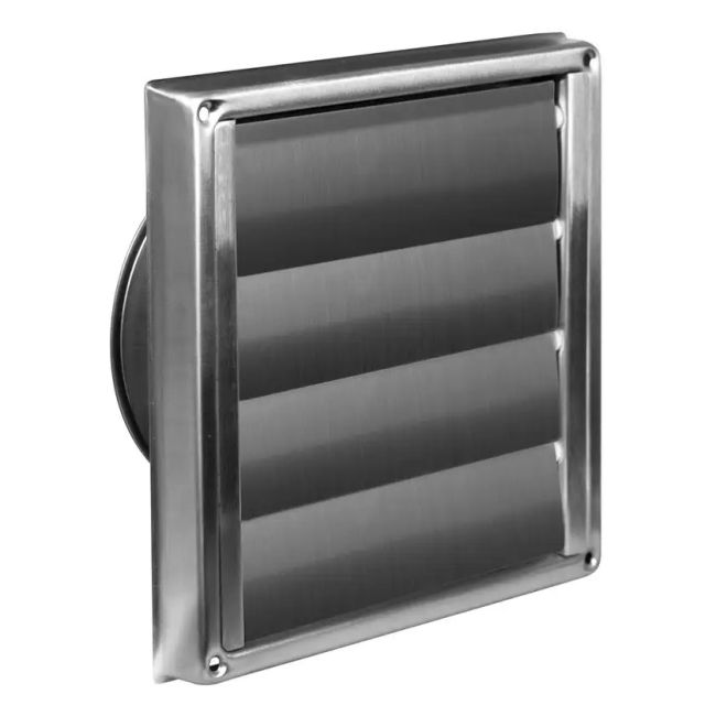 Kensington Gravity Wall Vent Marine Grade Stainless Steel 125mm GVSS125
