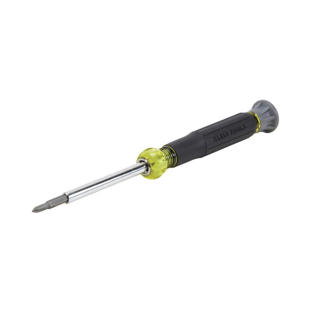 Klein Multi-Bit Electronics Screwdriver 4-in-1 Phillips Slotted Bits A-32581