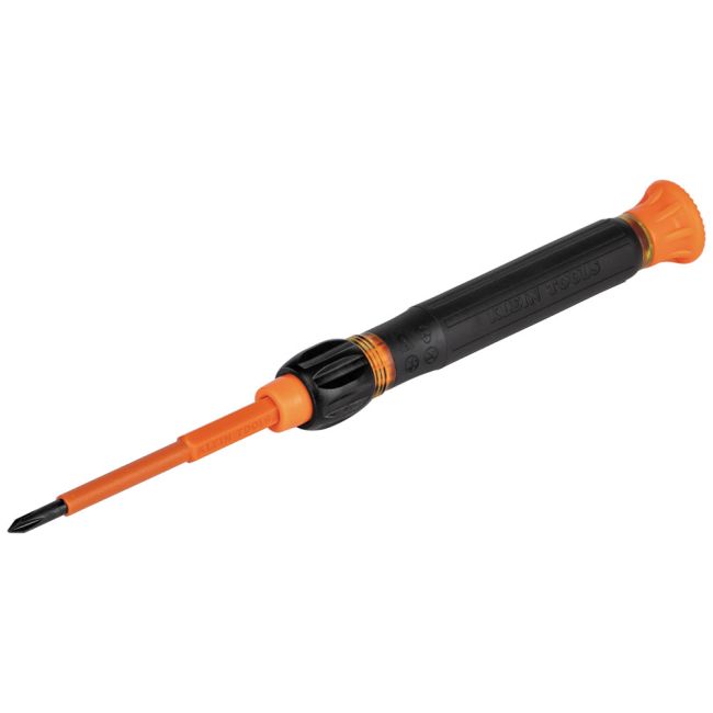 Klein 2-in-1 Insulated Electronics Screwdriver Phillips Slotted Bits A-32581INS