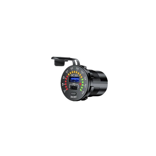 Fast Car Charger Converter 12V/24 DC to USBC 3.0 MP3621