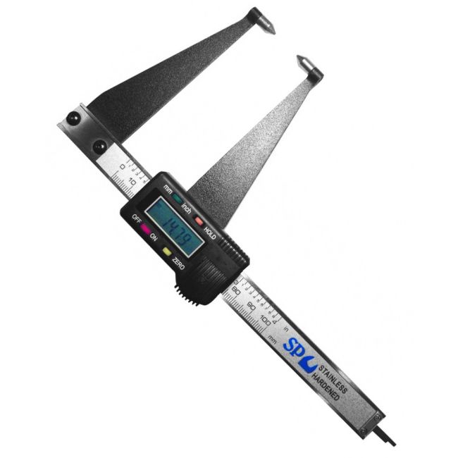 SP Tools Calipers Digital Disc Brake 0-100/0.4" Double Pin Jaw SP35649