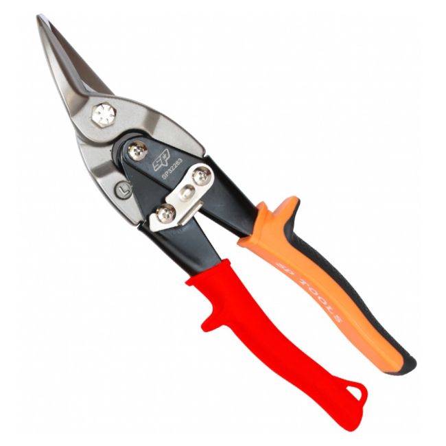SP Tools Aviation Tin Snips Left Cut 250Mm Heavy Duty (Red) SP32263