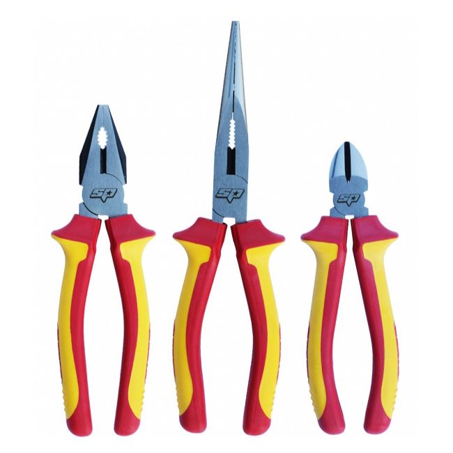 SP Tools Pliers Set 3 Piece 200Mm Insulated 1000V Vde SP32909