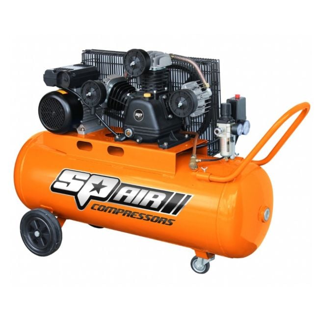 SP Tools Air Compressor 3.0Hp 100Lt Triple Cast Iron Portable Pneumatic SP1800