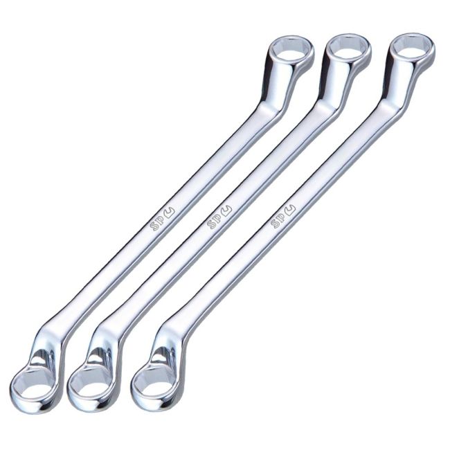 SP Tools Spanner Set 3 Piece Ring 75Â° Offset Brake Bleeder SP10423