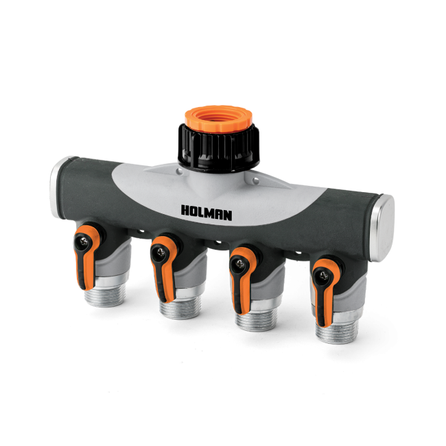 Holman 4 Way Tap Outlet Rubber Coated Metal 3705H