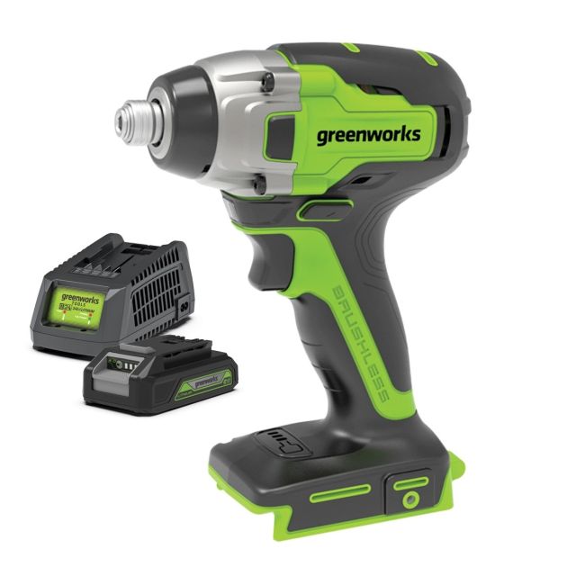 Greenworks 24V 2.0Ah Impact Driver Kit 3802807AU-Kit-2
