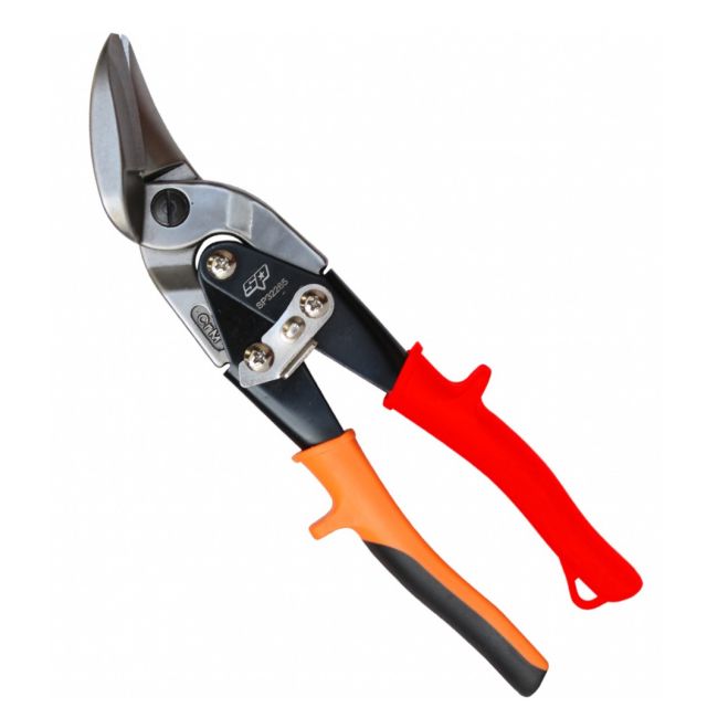 SP Tools Aviation Tin Snips Left Cut 250Mm Offset Heavy Duty (Red) SP32265
