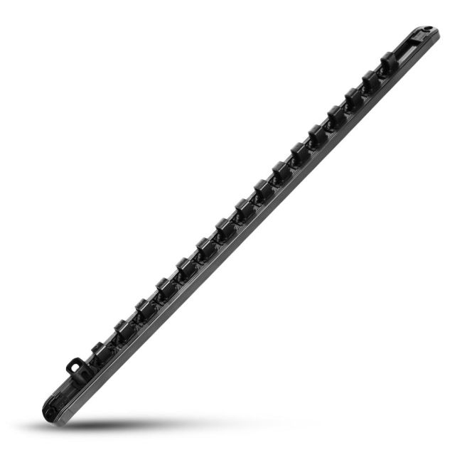 SP Tools 1/2"Dr Twist Lock 16 Socket Rails With Magnetic Back Plate SP203RQM