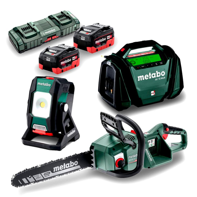 Metabo 18V 5.5Ah 3 Piece Brushless Camping Combo Kit AU68308100 