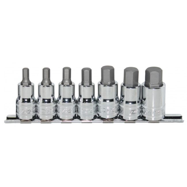 SP Tools Socket Rail Set 7 Piece 1/2"Dr Inhex Metric SP20561