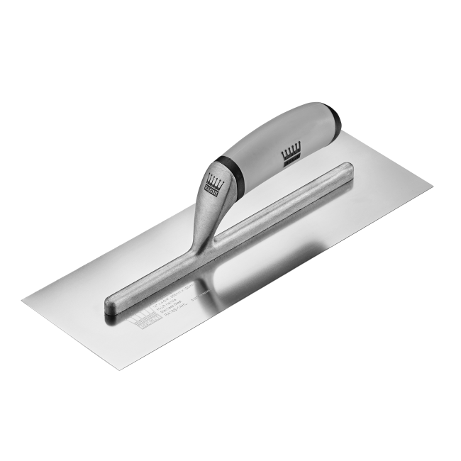 RAGNI TROWEL FINISHING NG/FEATHER EDGE S/STEEL HIGH LIFT EASI-GRIP 355X120MM RA-418S14HL
