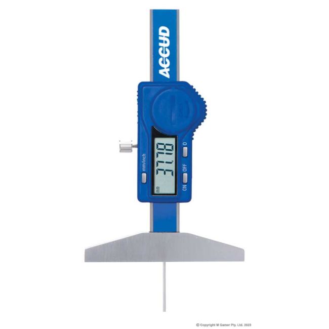 Accud 50mm Digital Depth Caliper With Round Depth Bar AC-194-002-11