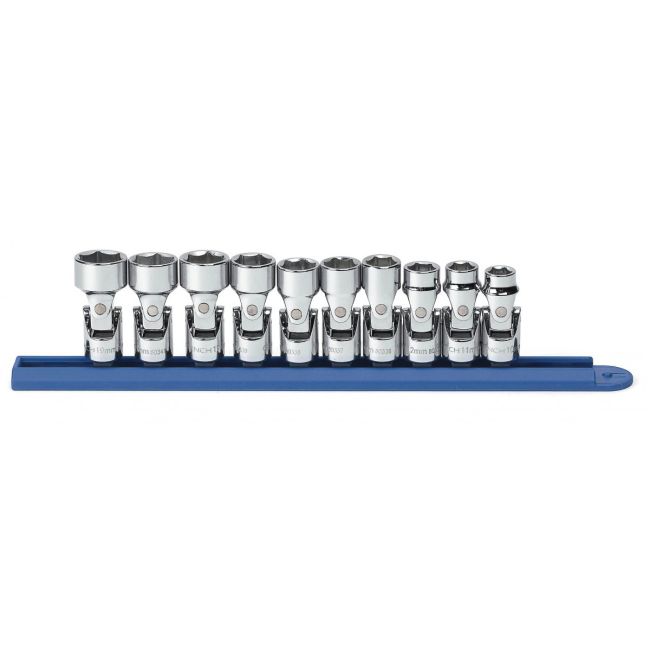 GearWrench Socket Set 12 Pc 1/4" Dr 6 Point METRIC Flex 80311 